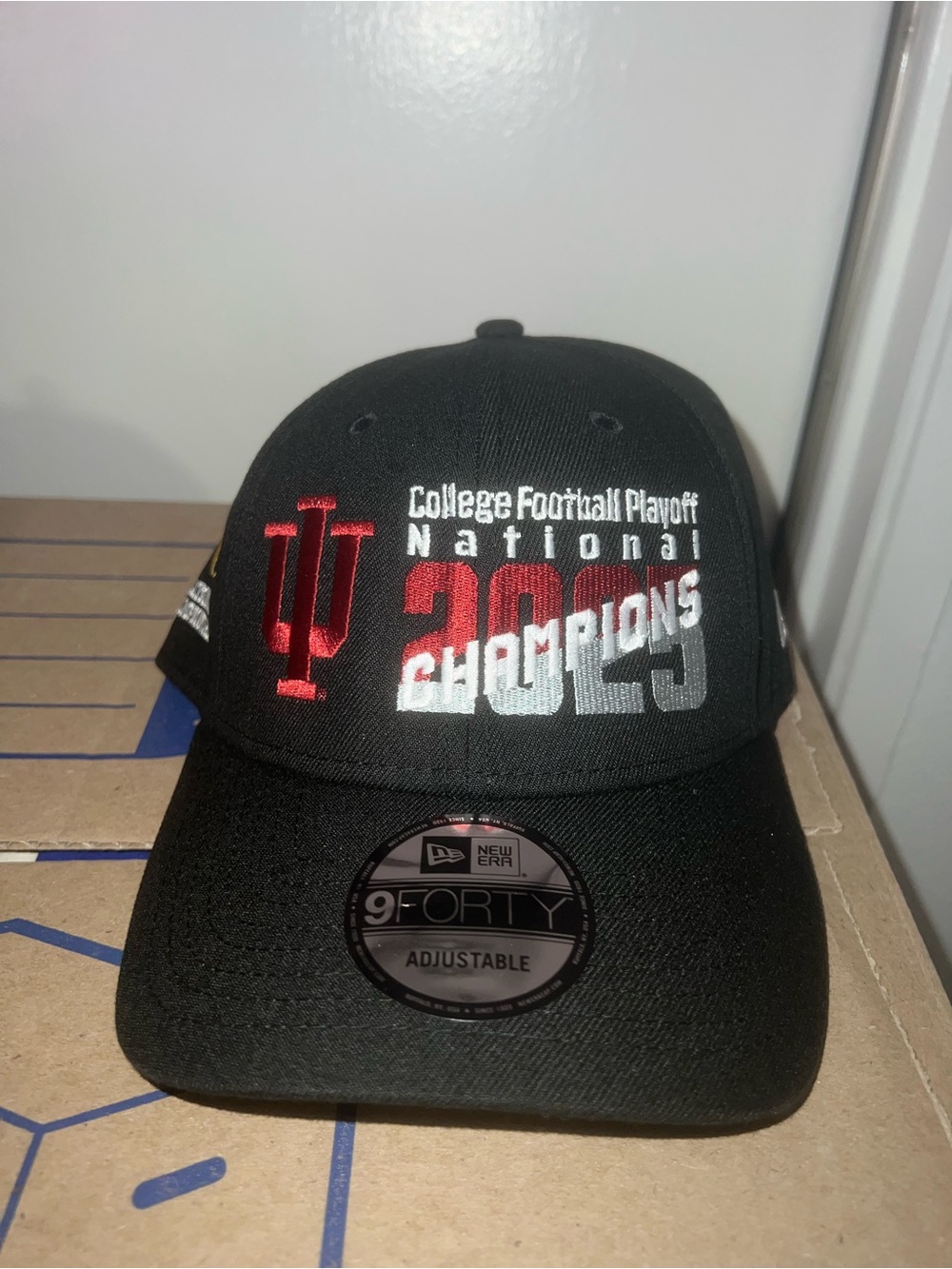 New Era 9FORTY Black Indiana University 2025 National Champions Cap